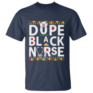 Dope Black Nurse T Shirt Proud Afro Melanin RN