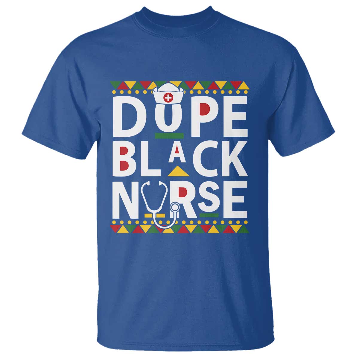 Dope Black Nurse T Shirt Proud Afro Melanin RN