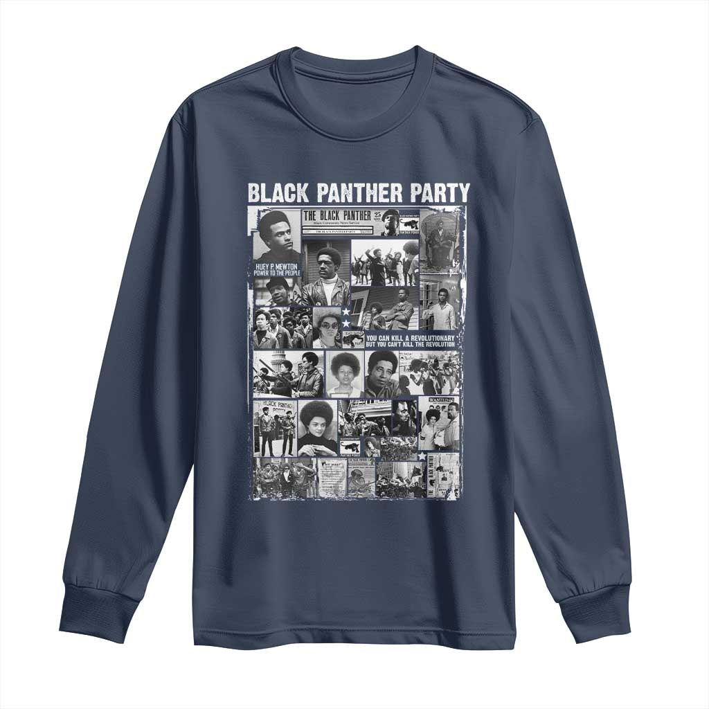 Black Panther Party Legacy Long Sleeve Shirt Revolutionary Tribute to Huey P Newton Movement - African Pride
