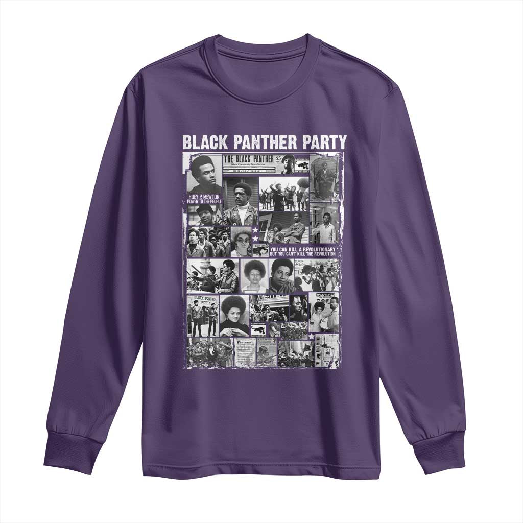 Black Panther Party Legacy Long Sleeve Shirt Revolutionary Tribute to Huey P Newton Movement - African Pride