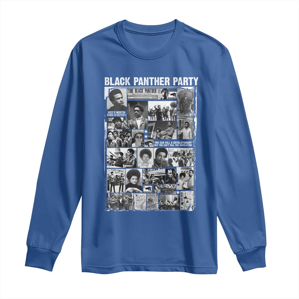 Black Panther Party Legacy Long Sleeve Shirt Revolutionary Tribute to Huey P Newton Movement - African Pride