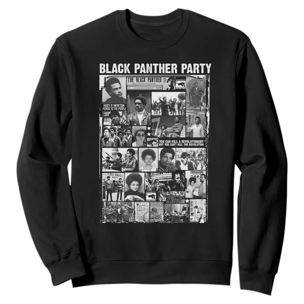 Black Panther Party Legacy Sweatshirt Revolutionary Tribute to Huey P Newton Movement - African Pride