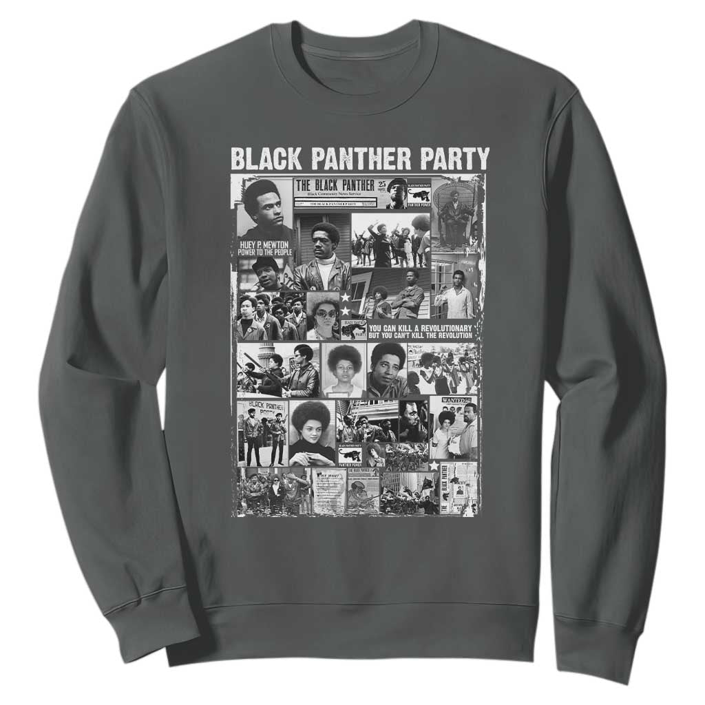 Black Panther Party Legacy Sweatshirt Revolutionary Tribute to Huey P Newton Movement - African Pride