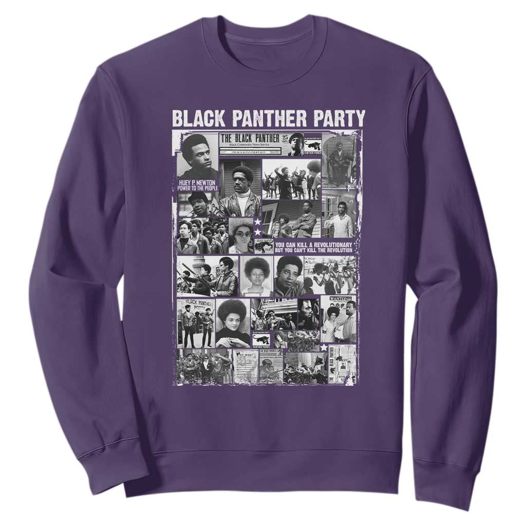 Black Panther Party Legacy Sweatshirt Revolutionary Tribute to Huey P Newton Movement - African Pride