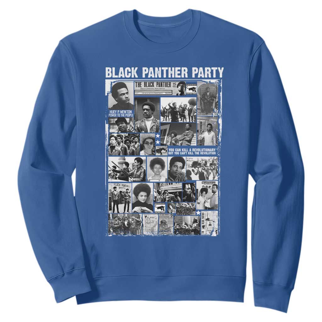 Black Panther Party Legacy Sweatshirt Revolutionary Tribute to Huey P Newton Movement - African Pride