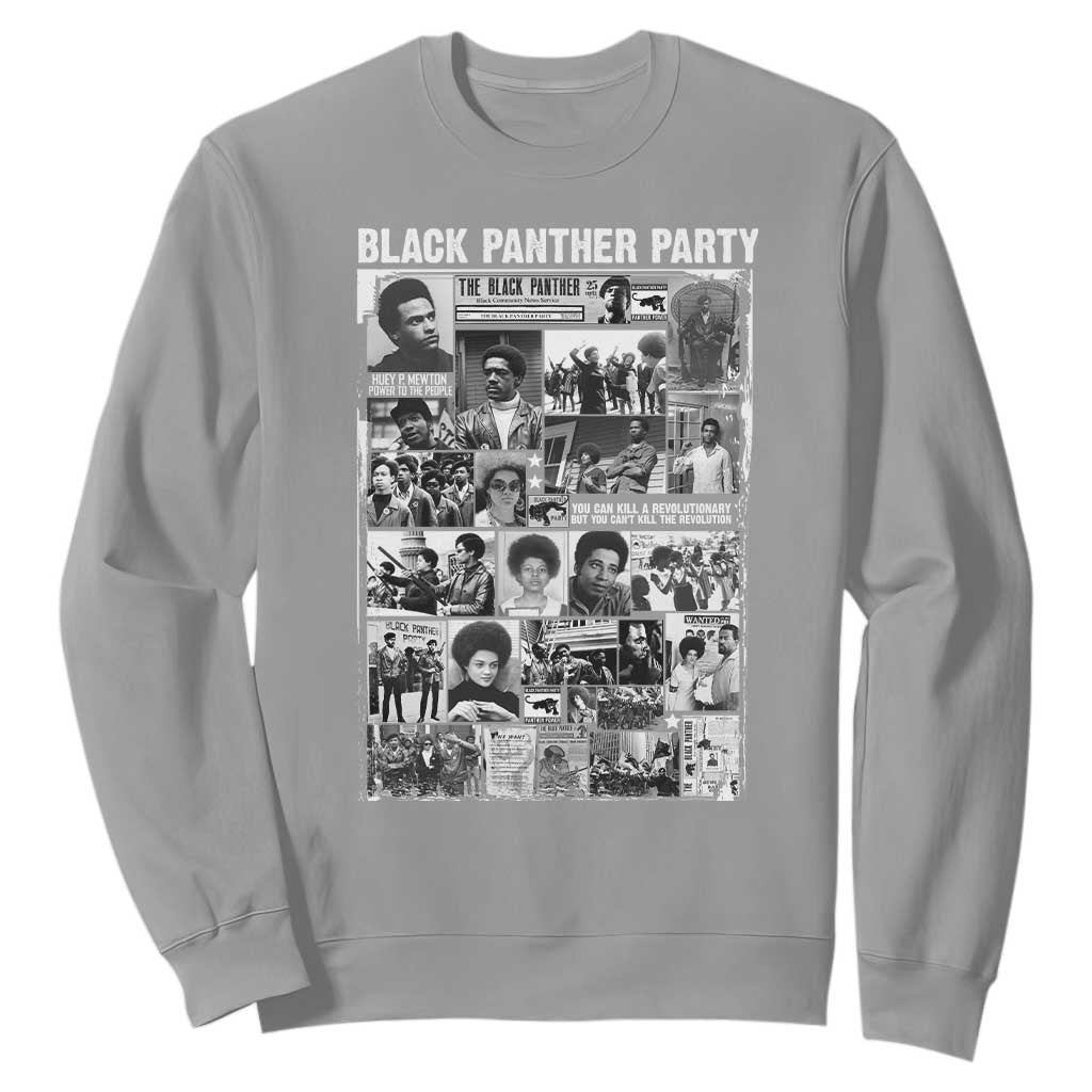 Black Panther Party Legacy Sweatshirt Revolutionary Tribute to Huey P Newton Movement - African Pride