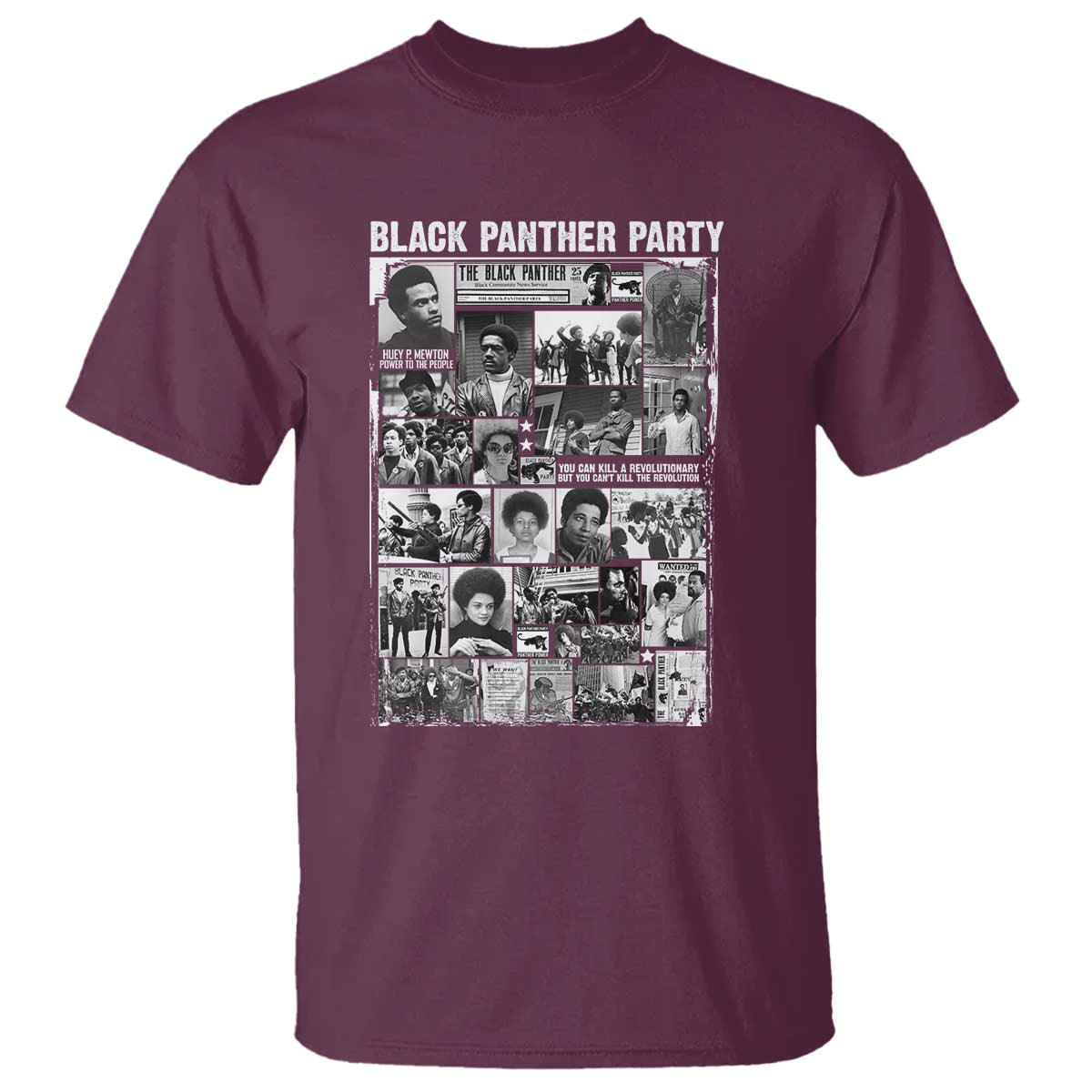 Black Panther Party Legacy T Shirt Revolutionary Tribute to Huey P Newton Movement - African Pride