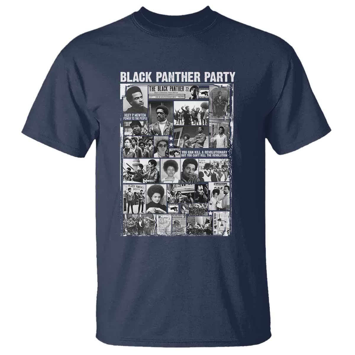 Black Panther Party Legacy T Shirt Revolutionary Tribute to Huey P Newton Movement - African Pride