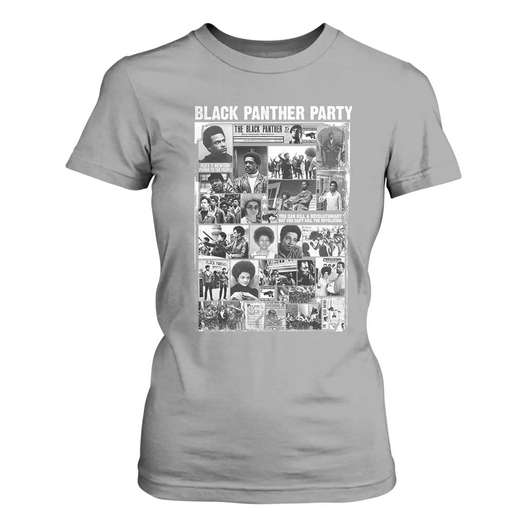 Black Panther Party Legacy T Shirt For Women Revolutionary Tribute to Huey P Newton Movement - African Pride