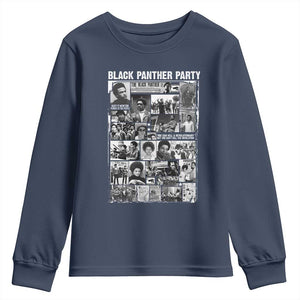 Black Panther Party Legacy Youth Sweatshirt Revolutionary Tribute to Huey P Newton Movement - African Pride