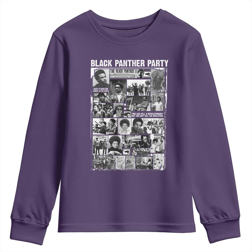 Black Panther Party Legacy Youth Sweatshirt Revolutionary Tribute to Huey P Newton Movement - African Pride