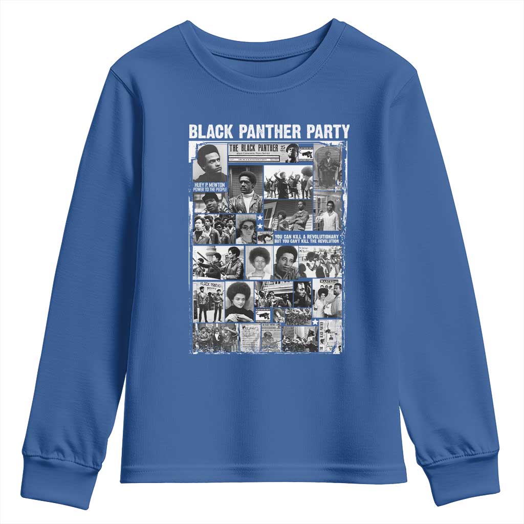 Black Panther Party Legacy Youth Sweatshirt Revolutionary Tribute to Huey P Newton Movement - African Pride