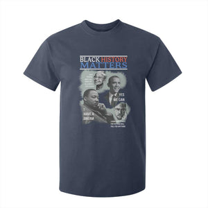 Black History Inspirational T Shirt For Kid MLK Malcolm X Obama Rosa Parks Tribute - African Pride