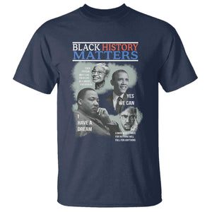 Black History Inspirational T Shirt MLK Malcolm X Obama Rosa Parks Tribute - African Pride