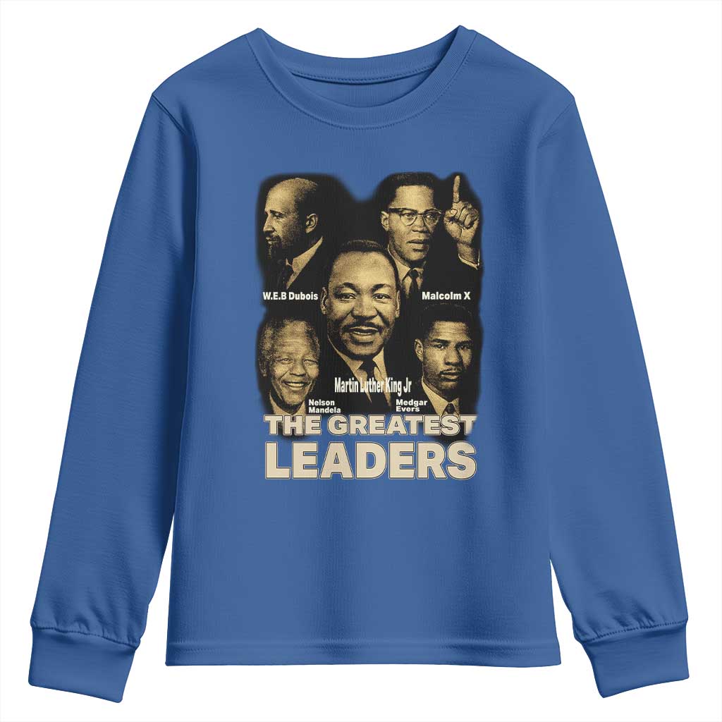The Greatest Black Leaders Tribute Youth Sweatshirt Civil Rights Icons Legacy