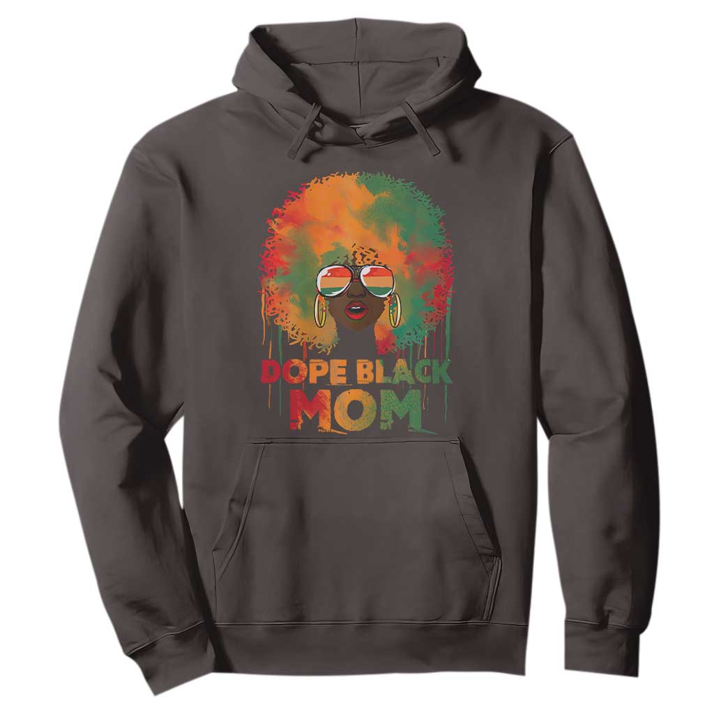Dope Black Mom Hoodie Proud Afro Melanin Woman Mother's Day Gift