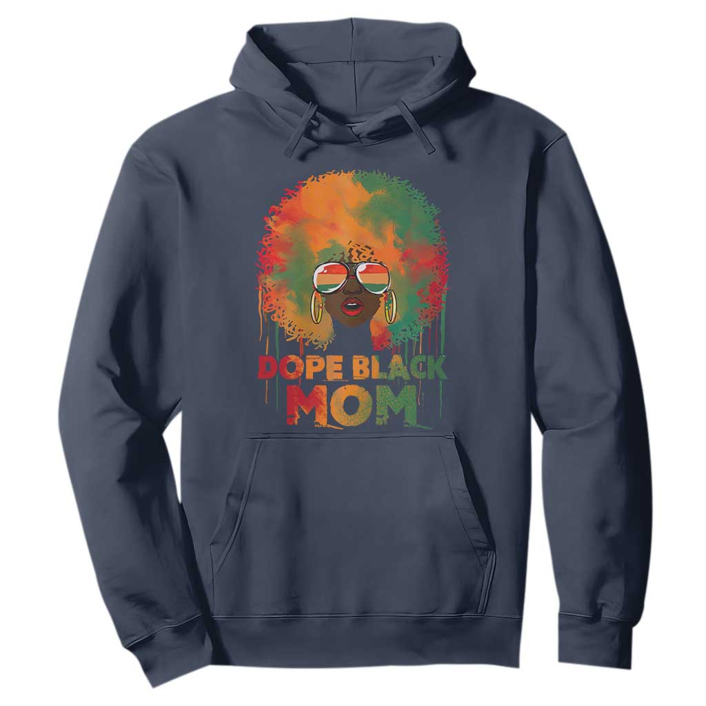 Dope Black Mom Hoodie Proud Afro Melanin Woman Mother's Day Gift