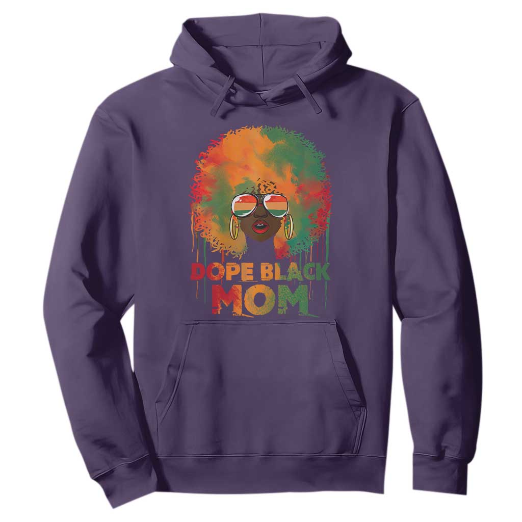 Dope Black Mom Hoodie Proud Afro Melanin Woman Mother's Day Gift