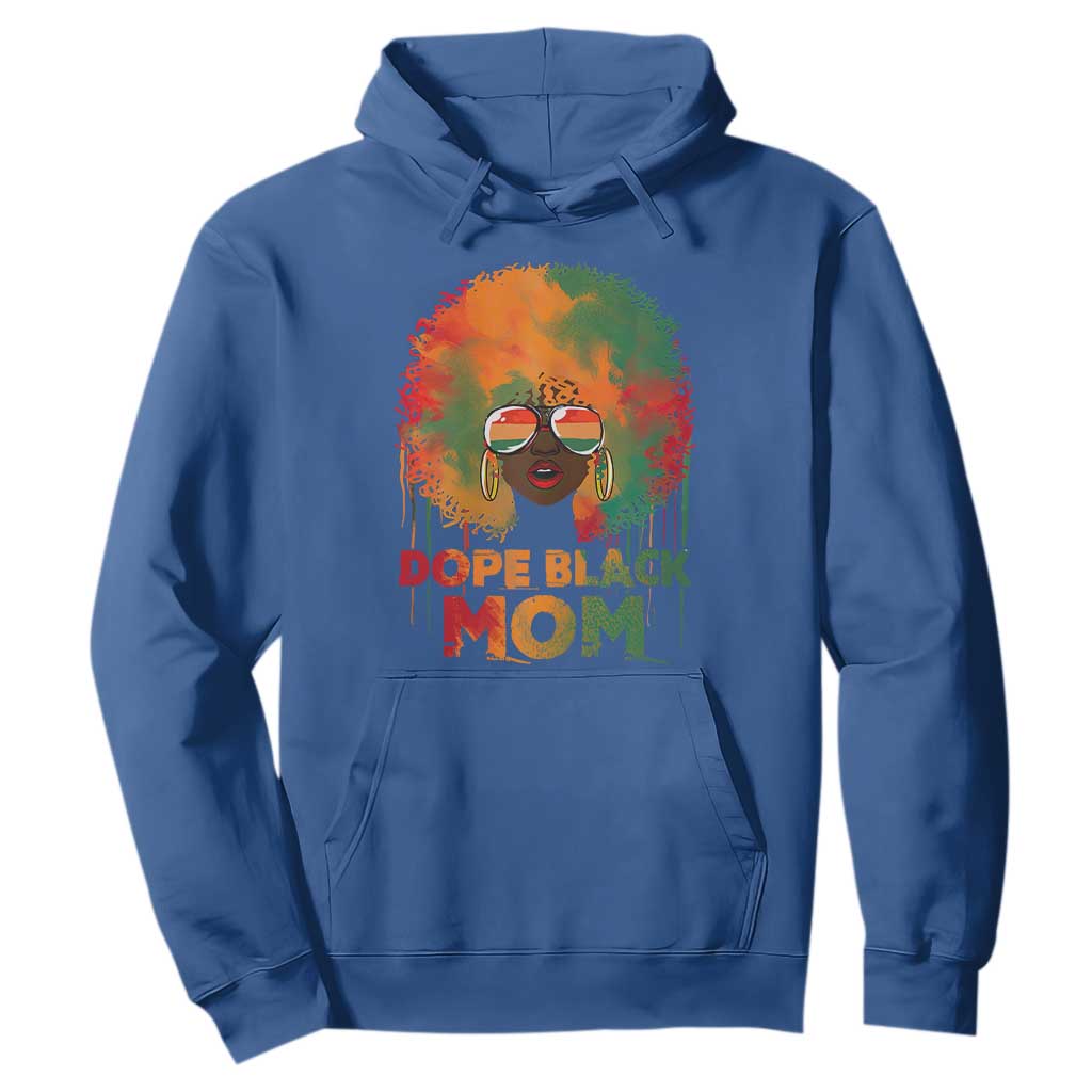 Dope Black Mom Hoodie Proud Afro Melanin Woman Mother's Day Gift