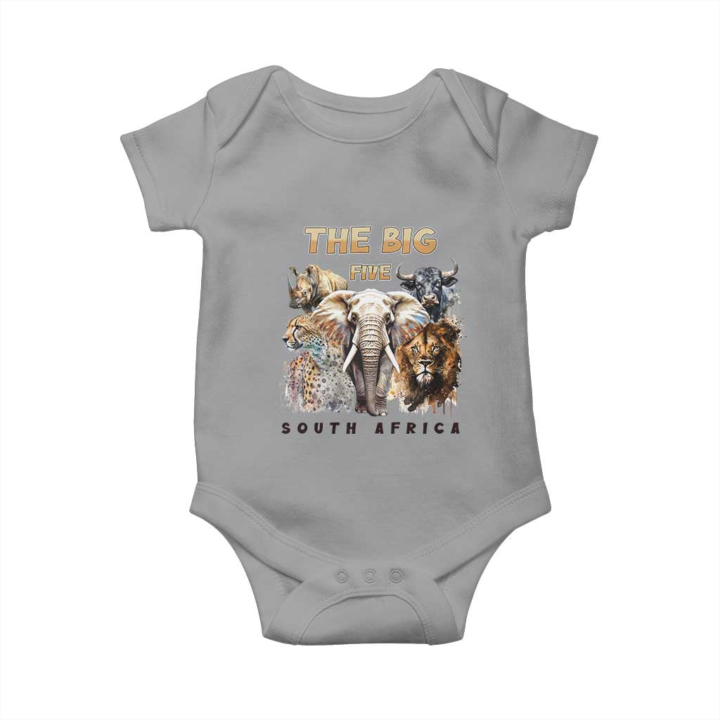 The Big Five South Africa Baby Onesie Elephant Lion Rhino Buffalo Leopard Animals Safari Wildlife