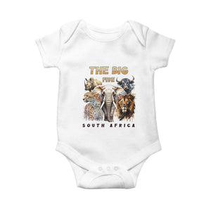 The Big Five South Africa Baby Onesie Elephant Lion Rhino Buffalo Leopard Animals Safari Wildlife