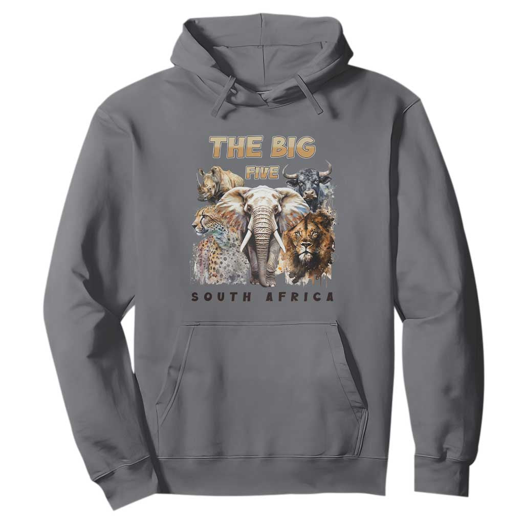 The Big Five South Africa Hoodie Elephant Lion Rhino Buffalo Leopard Animals Safari Wildlife