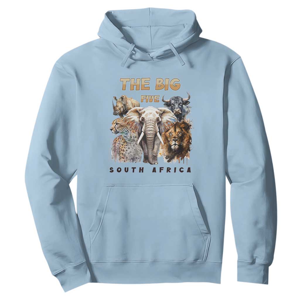The Big Five South Africa Hoodie Elephant Lion Rhino Buffalo Leopard Animals Safari Wildlife