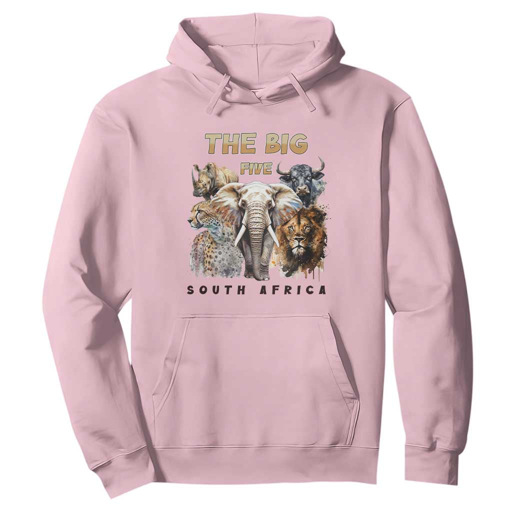 The Big Five South Africa Hoodie Elephant Lion Rhino Buffalo Leopard Animals Safari Wildlife