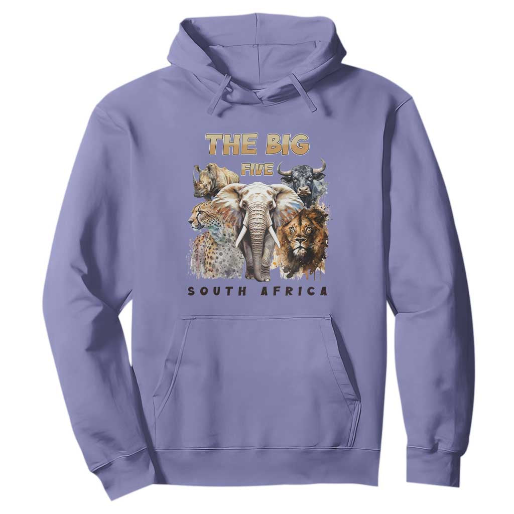 The Big Five South Africa Hoodie Elephant Lion Rhino Buffalo Leopard Animals Safari Wildlife