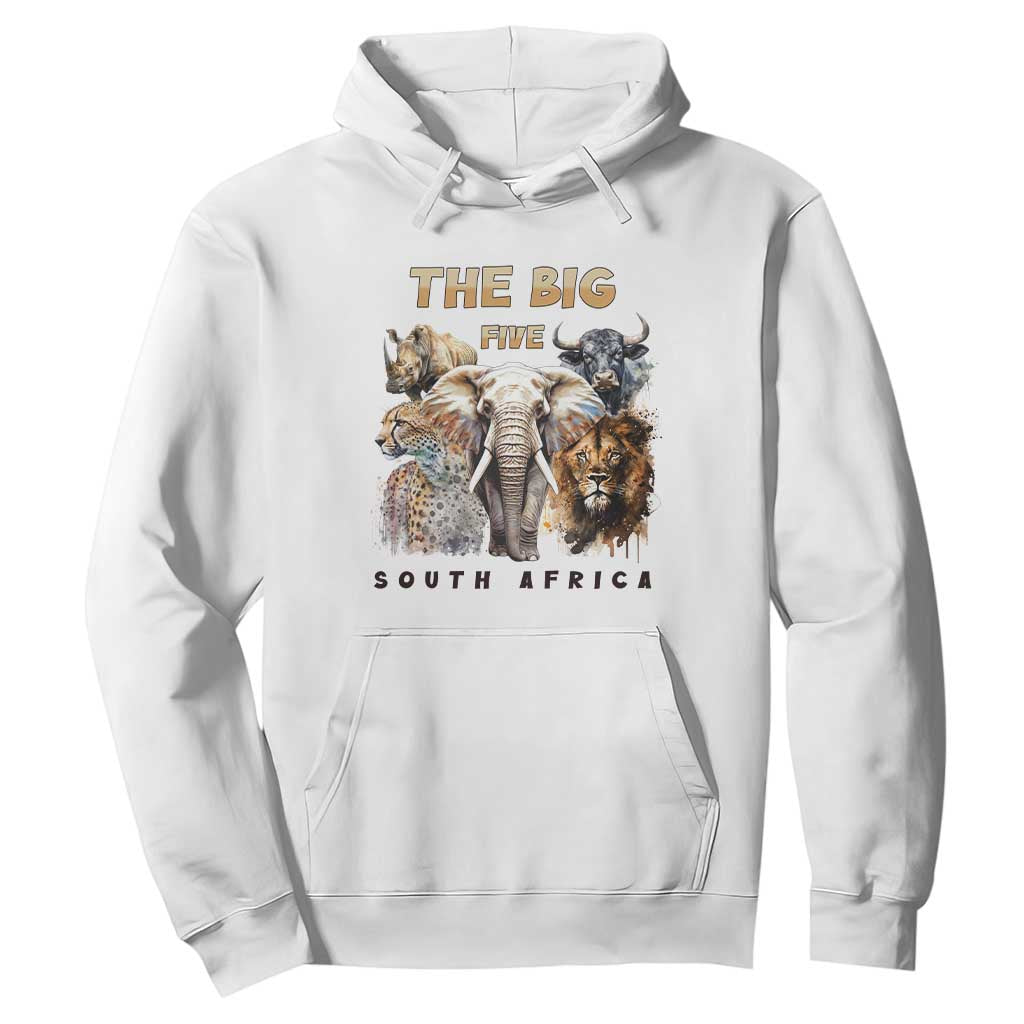 The Big Five South Africa Hoodie Elephant Lion Rhino Buffalo Leopard Animals Safari Wildlife