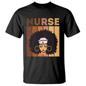 Black Nurse T Shirt Magic Afro Melanin RN Woman