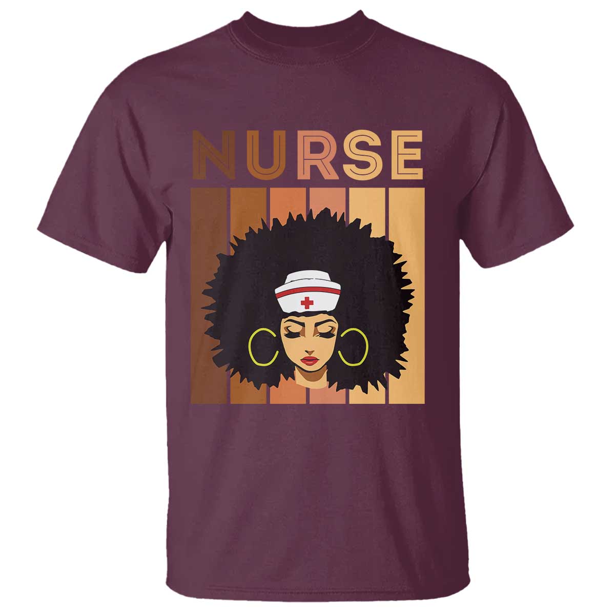 Black Nurse T Shirt Magic Afro Melanin RN Woman