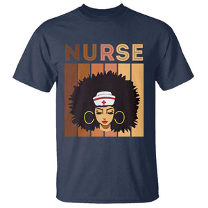Black Nurse T Shirt Magic Afro Melanin RN Woman