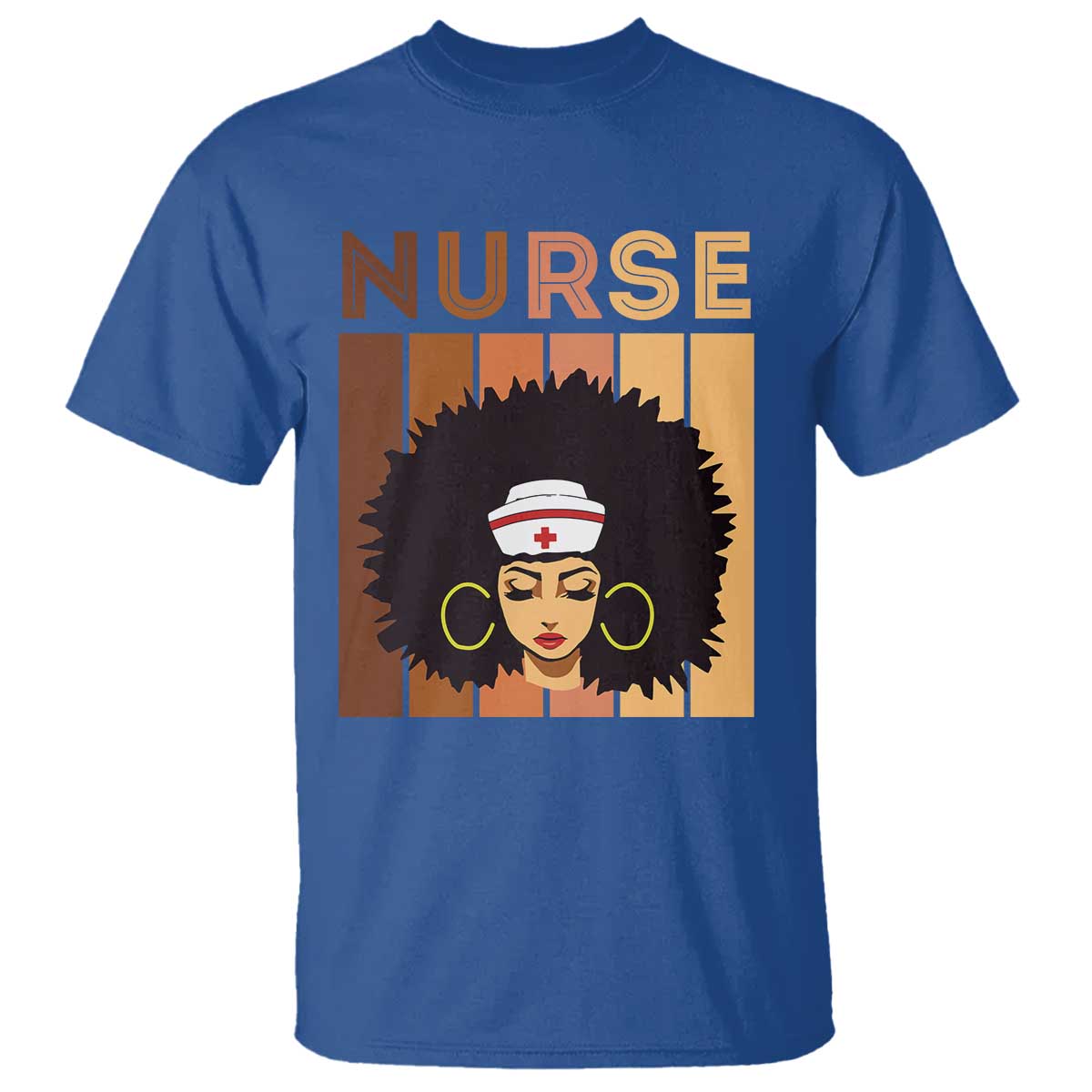 Black Nurse T Shirt Magic Afro Melanin RN Woman
