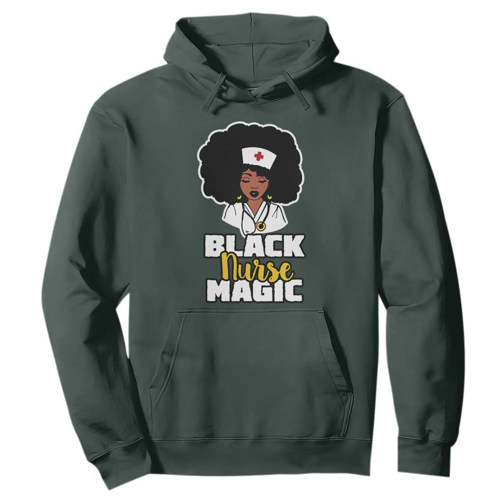 Black Nurse Magic Hoodie Afro Melanin RN Nursing Woman