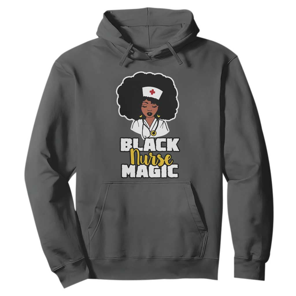 Black Nurse Magic Hoodie Afro Melanin RN Nursing Woman