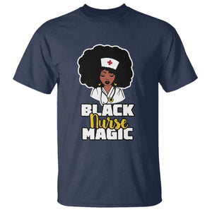 Black Nurse Magic T Shirt Afro Melanin RN Nursing Woman