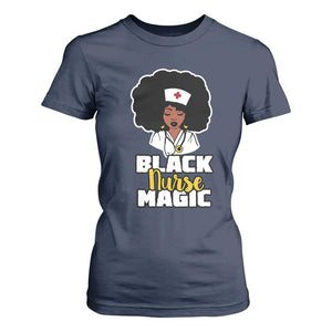 Black Nurse Magic T Shirt For Women Afro Melanin RN Nursing Woman