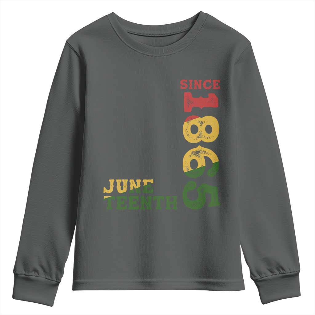 Juneteenth Since 1865 Youth Long Sleeve Shirt Freedom Black History Independence Day