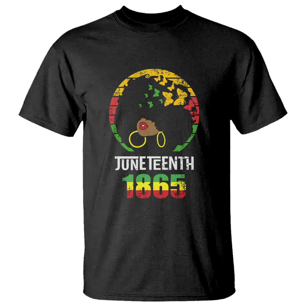 Juneteenth 1865 T Shirt Retro Black Woman Pride