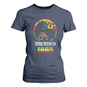 Juneteenth 1865 T Shirt For Women Retro Black Woman Pride