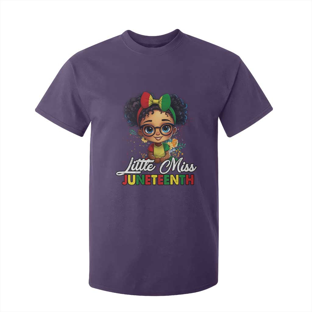 Little Miss Juneteenth T Shirt For Kid Since 1865 Black History