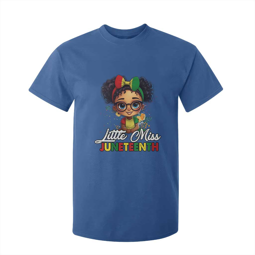 Little Miss Juneteenth T Shirt For Kid Since 1865 Black History