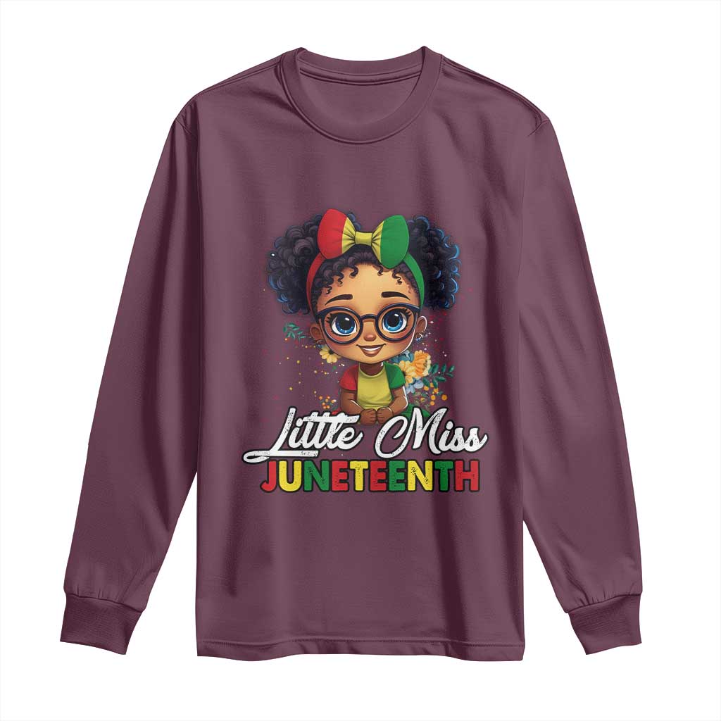 Little Miss Juneteenth Long Sleeve Shirt Since 1865 Black History