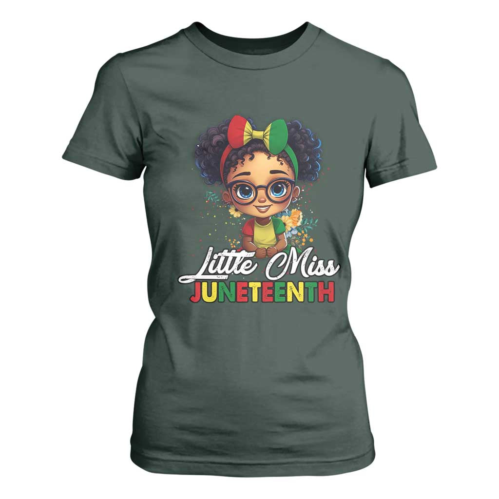 Little Miss Juneteenth T Shirt For Women Since 1865 Black History