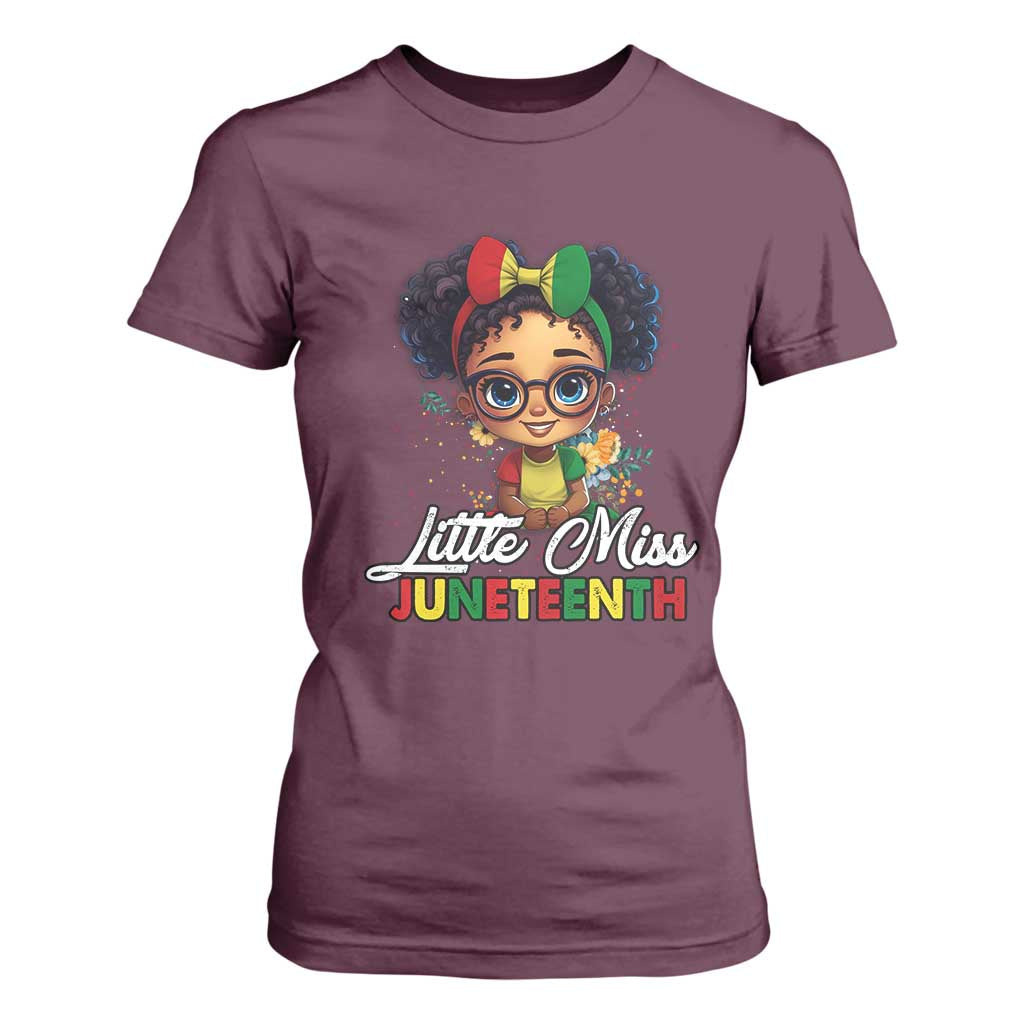 Little Miss Juneteenth T Shirt For Women Since 1865 Black History