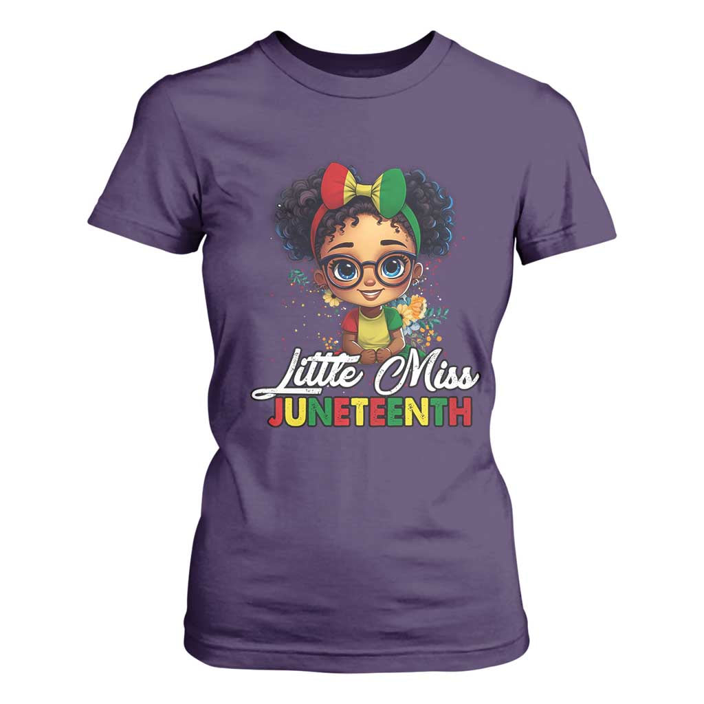 Little Miss Juneteenth T Shirt For Women Since 1865 Black History