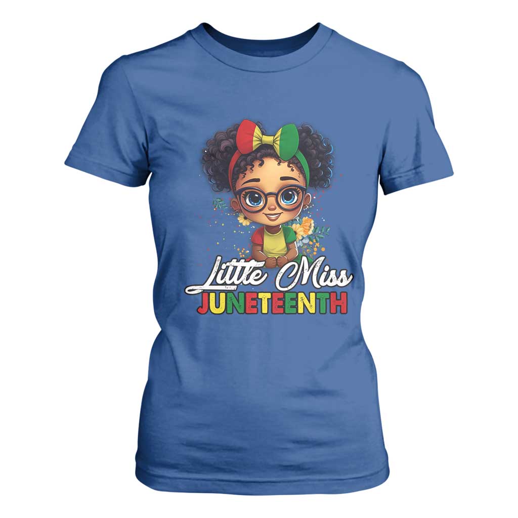 Little Miss Juneteenth T Shirt For Women Since 1865 Black History