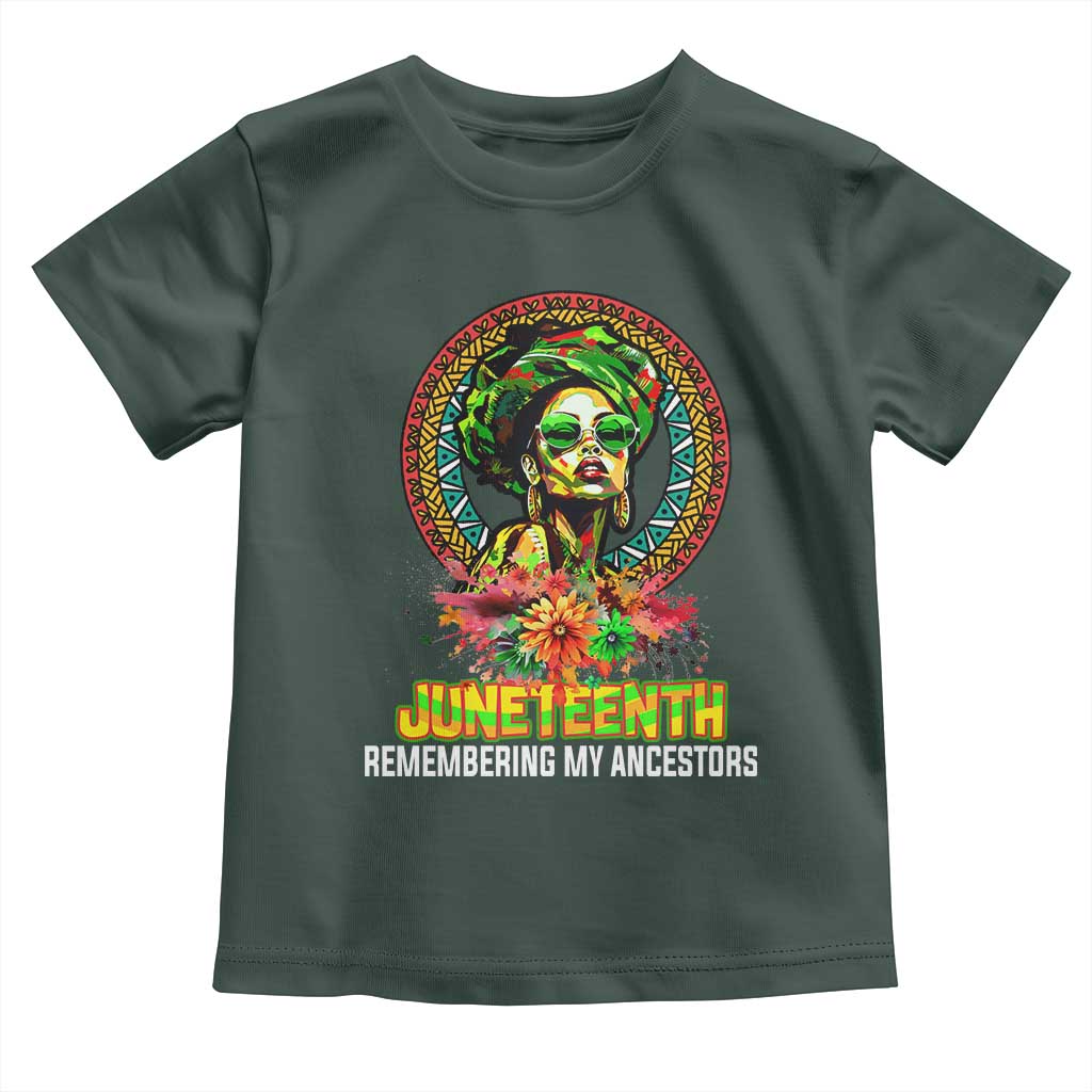 Juneteenth 1865 Baby Shirt Remembering Ancestors African American Woman