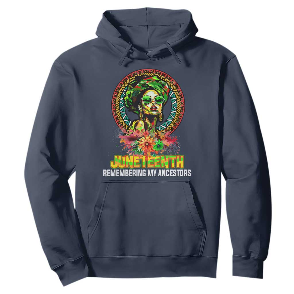 Juneteenth 1865 Hoodie Remembering Ancestors African American Woman